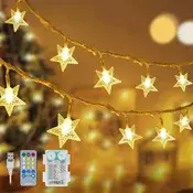 Twinkles, svetlobna veriga z lučkami v obliki zvezd (6 m)