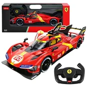 shumee Ferrari 499P avto na daljinsko upravljanje RC rdeč Rastar 1:24