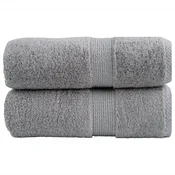 Vidaxl Premium brisače za pranje SOLUND 2 kosa sive 30x30 cm 600 g/m2