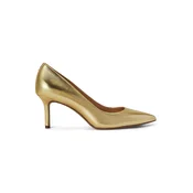 Čevlji z visoko peto LAUREN RALPH LAUREN Lanette Metallic 802978205002 Zlata