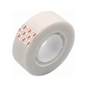 Lepilni trak, pisni, 19 mm x 33 m, KORES Neviden, prozoren, 33 m