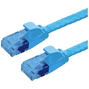 VALUE Value 21992053 RJ45 omrežni kabel\, Patch kabel CAT 6a U/UTP 3.00 m modra 1 kos, (20630850)