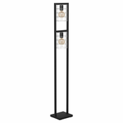EGLO podna lampa JUBILY E27 2 grla crna/pocinkovana 145,5 cm 43666