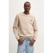 Pulover A.P.C. standard rue madame GOTS bež barva, COHBV.M27913