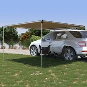 vidaXL Tenda za avtodom in počitniško prikolico 3x3x2,15 m bež