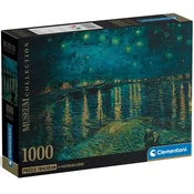 Muzejska zbirka: Van Gogh - Zvezdna noč 1000-delna HQC kompaktna sestavljanka - Clementoni