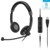 slušalke SENNHEISER SC 75 USB MS, črne
