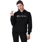 Champion Hooded Womens Sweatshirt, črna - Ženska jopica s kapuco