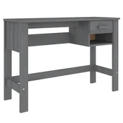 Vidaxl Pisalna miza 110x40x75 cm trdna borovina