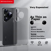 Divi Maska za mobilni telefon Huawei Pura 70 Pro, Providno-crna