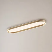 Lucande LED stropna svetilka Rylan, 112 cm, medenina, z možnostjo regulacije - Dnevna soba/jedilnica - Sodobni - medenina, bela - Kovina