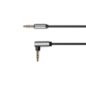KRUGER&MATZ Spiralni audio kabl 3.5mm, ugaoni na pravi konektor, dužina 1.8 m, model KM1243