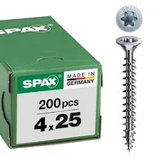 SPAX vijak z ugr.gl. 4.0 x 25 CN, torx 20 Wirox s certifikatom,majhno pak.