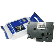 Fenix TZ-355 ČRN trak - BEL izpis ( TZ355), 24mm trak, dolžine 8m, laminated - obstojen v ekstremnih pogojih
