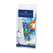 Faber-Castell - Vodene barvice Faber-Castell E-Motion, 12 kosov