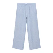 Pull&Bear Hlače svetlo modra/bela