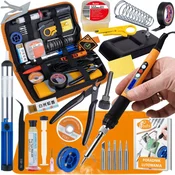 Rosfix Set Spajkalnik SolderMaster 13v1 – 60w LCD, ESD Podloga, Talila, Ohišje | za Elektroniko, SMD, THT