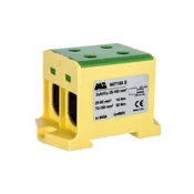 shumee 2-tirni tirni konektor 35-150 mm2 rumeno-zelen evro multiOTL 150 2xAl/Cu 607150 E