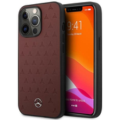 Mercedes MEHCP13LPSQRE iPhone 13 Pro / 13 6,1 red hardcase Leather Stars Pattern (MEHCP13LPSQRE)