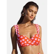 love & roses Bikini zgornji del  roza / oranžno rdeča