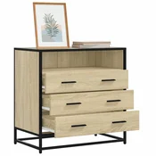 shumee vidaXL Predalnik, hrast sonoma, 70x41x70 cm, material na osnovi lesa