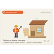Montaža – DENVER B 470 × 410 cm (70 mm)