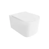 Mexen Vivo WC školjka Rimless Tornado s počasnim zapiranjem slim, duroplast, bela sijaj - 30610200T