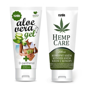 Komplet: Lepa koža (Aloe Vera gel + Konopljina krema)