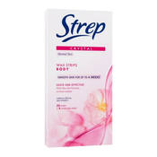 Strep Crystal Wax Strips Body Quick And Effective Normal Skin izdelki za depilacijo 20 ks poškodovana škatla za ženske
