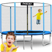 Janshop Vrtni trampolin 10ft/312cm z zunanjo mrežo in neo-športno lestev, (21151494)