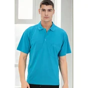 Moška turkizna polo majica