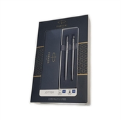 Parker - Set za pisanje Parker Jotter Duo CT, FP+BP, srebrni