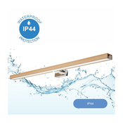 Brilagi-LED Osvetljenje za kupatilsko ogledalo WOODY MIRROR LED/15W/230V IP44 hrast/hrom