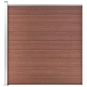 Vrtna ograda WPC 175 x 186 cm smeda
