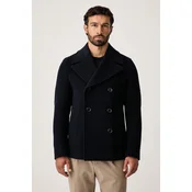BOSS kaput za muškarce s vunom H-Hyde-Peacoat-264