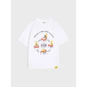 Sinsay - Pamucna oversize majica s printom The Simpsons - belo