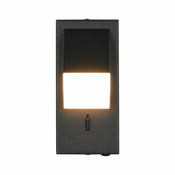 Mat črna LED stenska svetilka Raglan – Trio