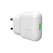 Puro 30 W USB-C GaN omrežni polnilnik – bel