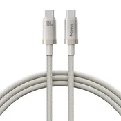 Punjac i podatkovni 100W USB-C na USB-C kabel Baseus Titanium - 480Mbps - 1m - galaxy titanium gold