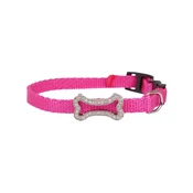 Dino Roza ovratnica s trakom in obeskom za psa 10 mm/35 cm