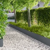 vidaXL Robovi trave 10 pcs 103 x 30 cm Jeklo Antracit