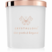 Crystallove Crystalized Scented Candle Clear Quartz & Bergamot mirisna svijeca 220 g