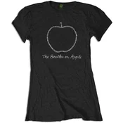 The Beatles On Apple Crystals (Embellished) Black S Ženske Majica