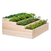 ATMOWOOD 4-nadstropna lesena greda 120 x 120 x 60 cm
