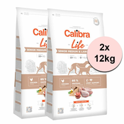 Calibra Dog Life Senior Medium & Large Chicken 2x12 kg