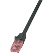 LogiLink RJ45 omrežni kabel CAT 6U S /FTP [1x RJ45 konektor - 1x RJ45 konektor] 7,50 m črna LogiLi