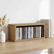 vidaXL Polica za shranjevanje CD-jev Artisan hrast 40 x 17 x 17 cm