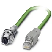 Phoenix Contact M12 / RJ45 Omrežni priključni kabel CAT 5, CAT 5e SF/UTP [1x M12 vtičnica - 1x RJ45 vtič] 0.50 m zelene barve, Phoenix Contact