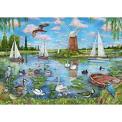 Ravensburger - Puzzle Življenje ob reki Broads - 1 000 kosov