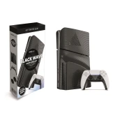 PS5 Slim Black Wave Faceplates Kit (PS5)